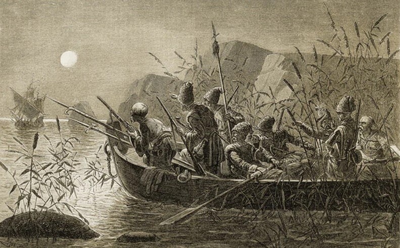 Спускаясь вниз по Днепру, запорожские казаки наносили удары по вражеским форпостам на крымском и черноморском побережье