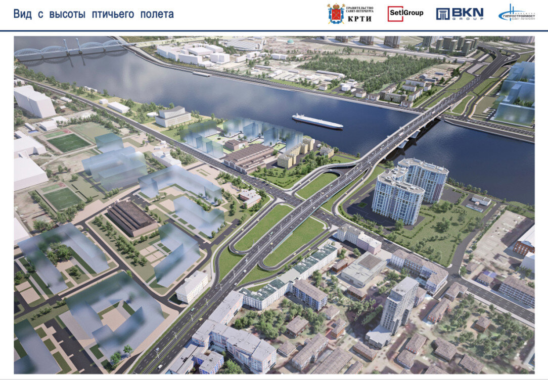 Проект большого смоленского моста в спб на карте