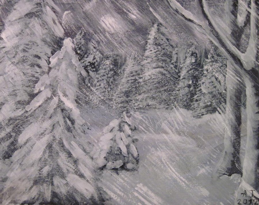 Снегом занесла зима 