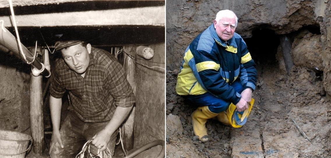 Клаус Кеппен и его тоннель — 1964 и 2017 годы.