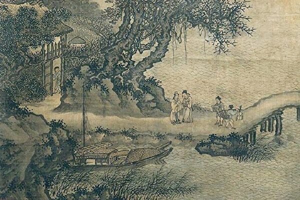 Однажды Юй вернулся с плантации домой на лодке, нагруженной 150 ши риса. В это время один человек попросил у него 30 ши риса, на что Юй без колебаний согласился. Художник Се Шичэнь периода династии Мин, «Лодка Май с подарками». Фото: Public Domain