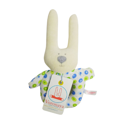 Игрушка мягкая, VORONAYA, мини, Зайчонок, 18 см