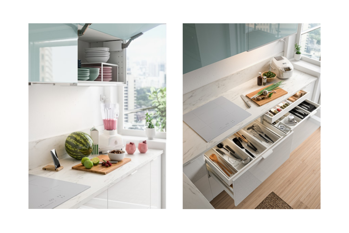 Белое на белом не будет выделяться так, как черное/серебристое на белом