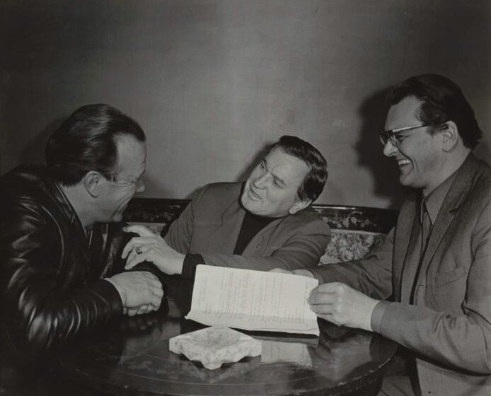 Михаил Ульянов, Николай Гриценко и Юрий Яковлев, 1960-е годы. Источник фото: russiainphoto.ru