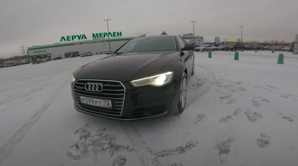    Audi A6 даже 2015 года выпуска выглядит современно. Фото: YouTube.com