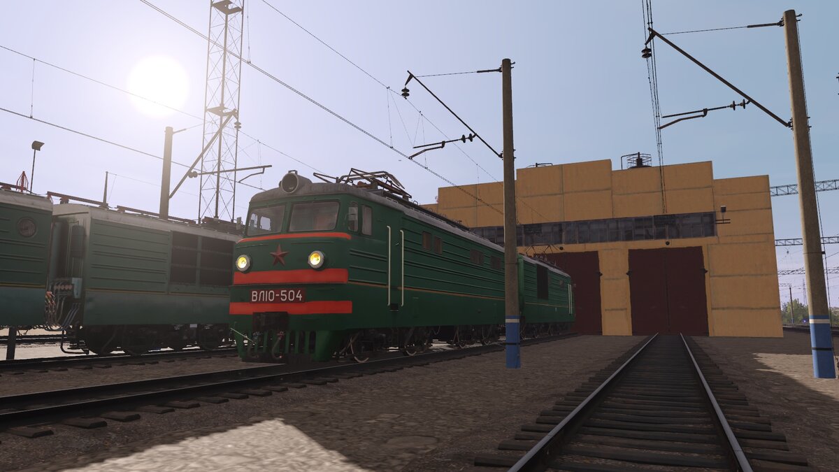 ВЛ10-504 на ст. Челябинск-Главный, депо Парк "Б". 