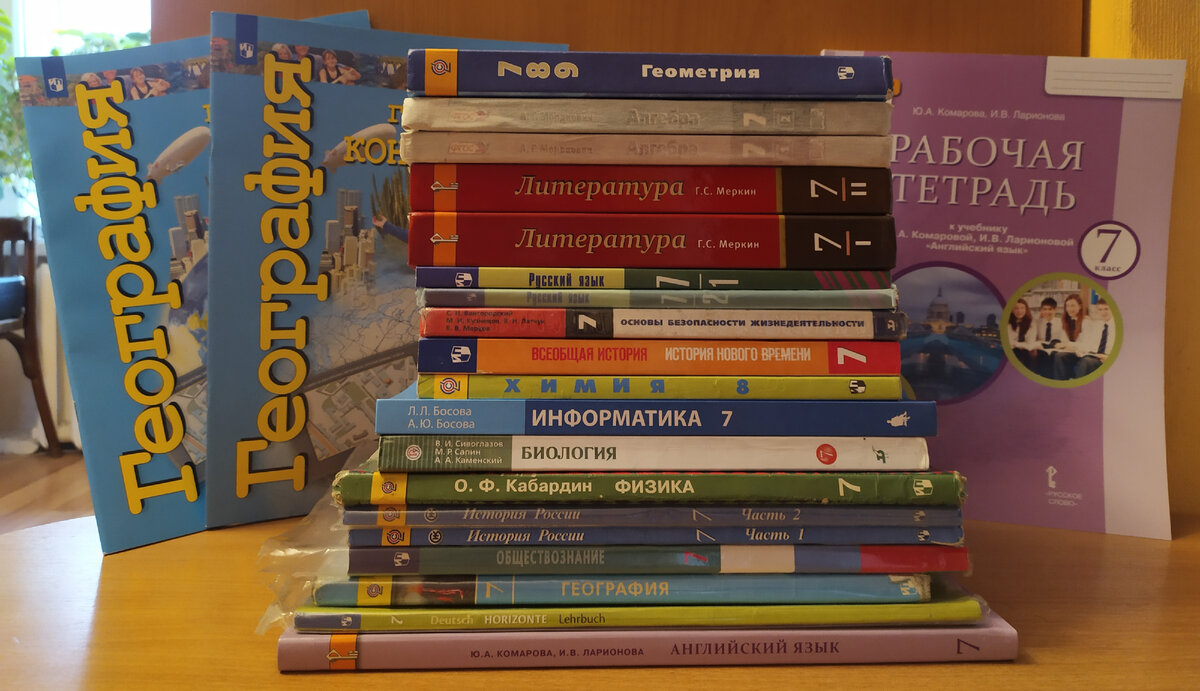 Получили учебники за 7 класс. Показываю нашу программу | Книжный ум | Дзен