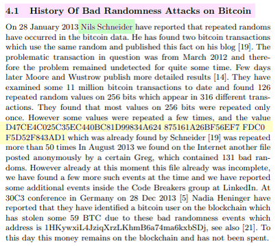 4.1 History of dangerous random attacks on Bitcoin