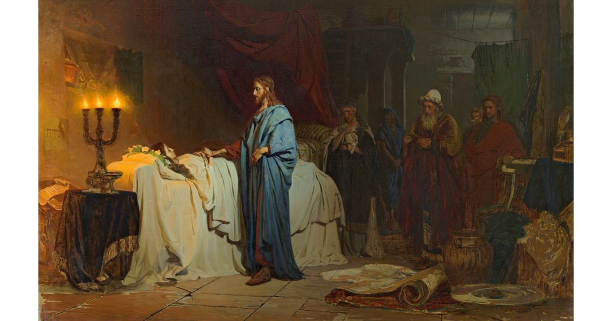 И.Е. Репин "Воскрешение дочери Иаира" 1871г. ГРМ.