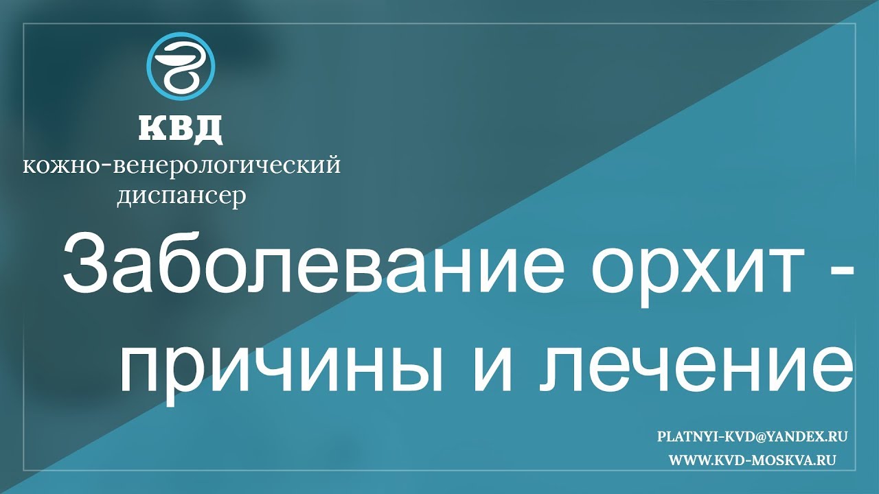 Заболевание орхит - причины и лечение | Платный КВД - Венеролог Ленкин |  Дзен