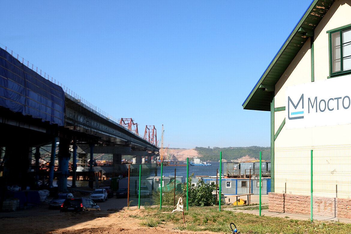 ​ТСМ – подрядчик строительства трассы М12 – входит в группу «Мостотреста» известного бизнесмена Аркадия Ротенберга. Фото: © Михаил Захаров / «Татар-информ»