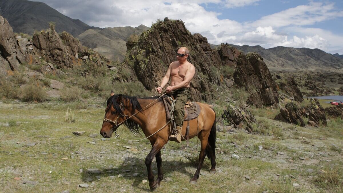    Премьер-министр РФ Владимир Путин на отдыхе в Республике Тыва© РИА Новости / Алексей Дружинин