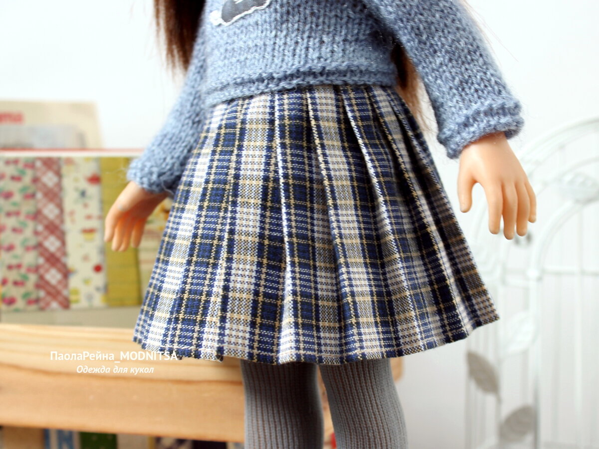 Пиджак и юбка для куклы Барби