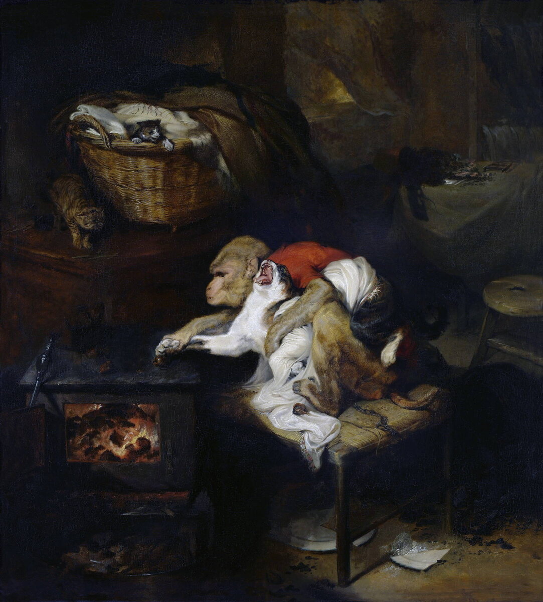Эдвин Генри Ландсир (англ. Edwin Henry Landseer, 1802-1873) — английский художник и скульптор эпохи романтизма. Известен также как создатель бронзовых скульптур животных (оленей, львов)