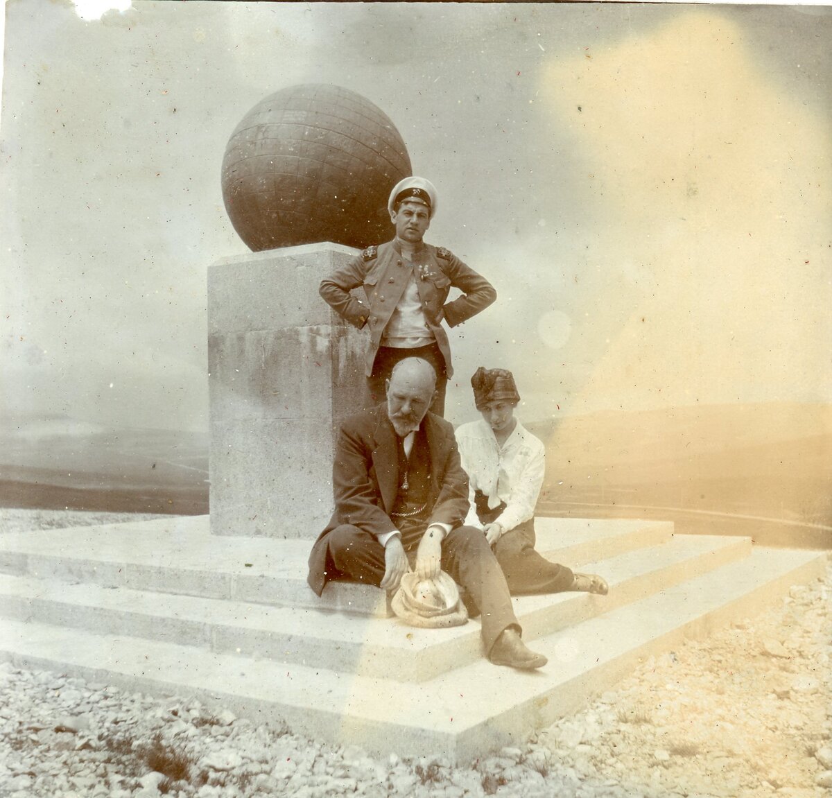 Николай Петрович с грустным лицом. Скорее всего в эмиграции. Судя по пейзажам - на Мальте. Там он находился с 1919 по 1922 гг.