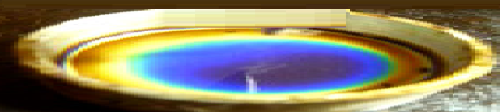 Рис.2.Температурное поле кюветы с термоиндикатором.