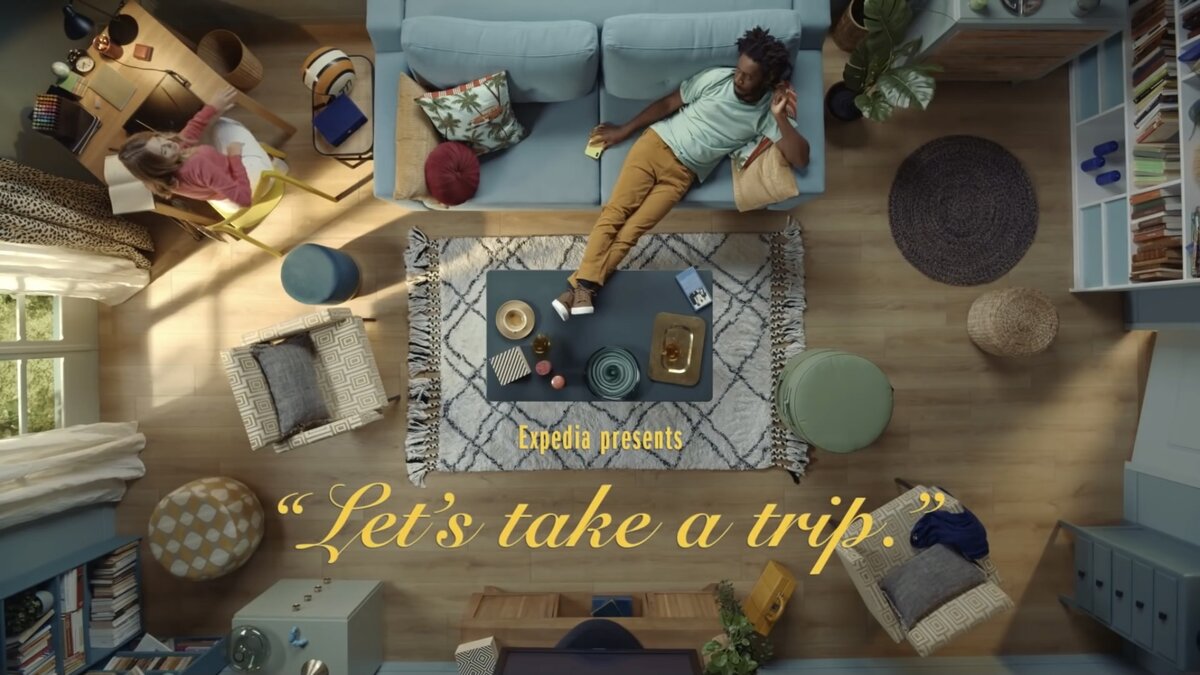 «Let's take a trip» Expedia, 2020
