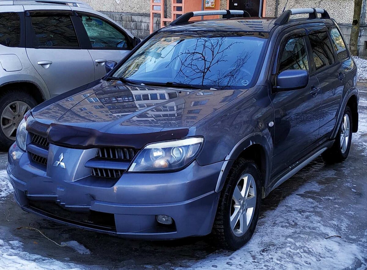 Обзор Mitsubishi Outlander 2.4 литра, первого поколения, 2004 г.в. |  Автомобили и рыбалка на Севере | Дзен