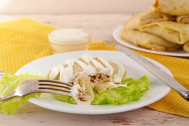 Налистники с мясом 