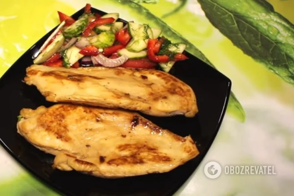 Жареное куриное филе