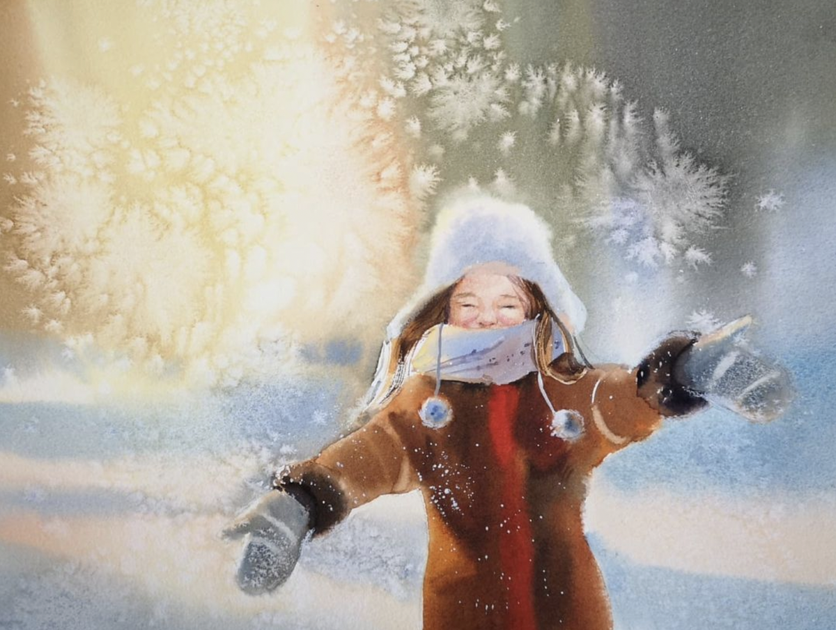 Атмосферная акварель от Анастасии Лобуз