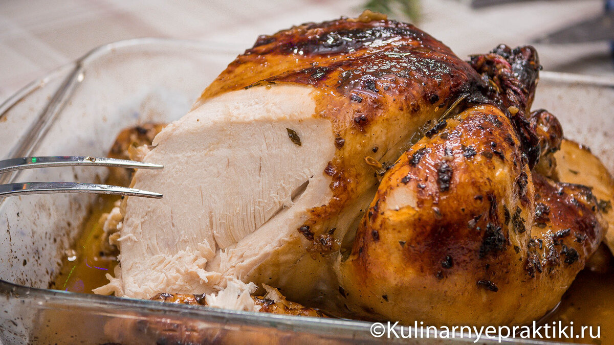 Рецепт жареной курицы с чесноком и пряными травами - гарантированный успех!