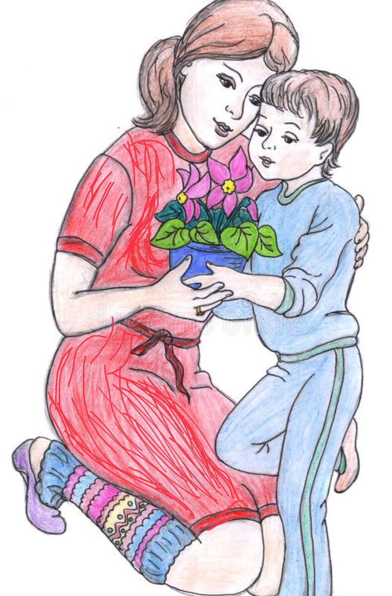 Рисунок на тему день матери