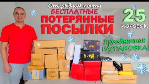 Праздничная распаковка! Открываем почти бесплатные потерянные посылки! Рождественские находки в США