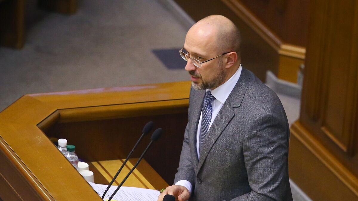    Денис Шмыгаль выступает на внеочередном заседании Верховной рады Украины© РИА Новости / Стрингер
