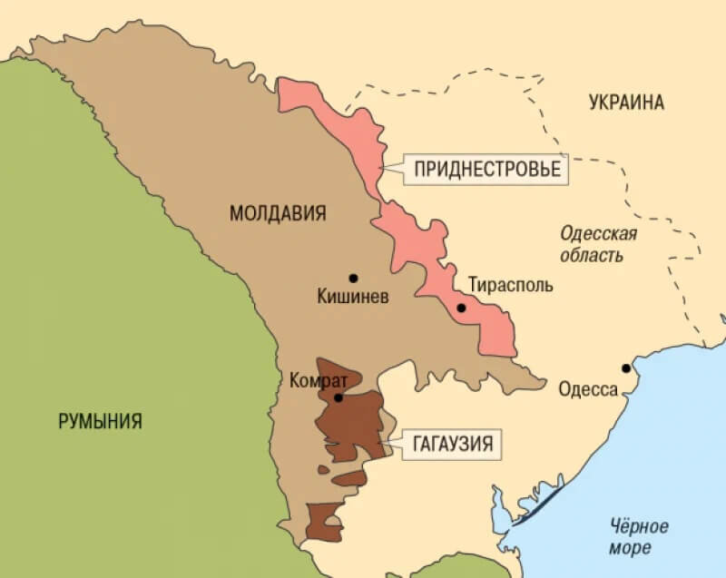 Площадь ПМР примерно на треть больше, чем российской Республики Ингушетия