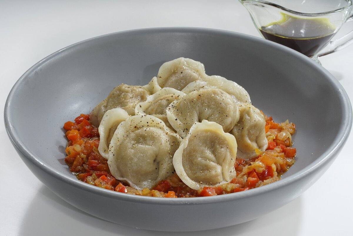    Постные пельмени с тыквой и кедровыми орешками