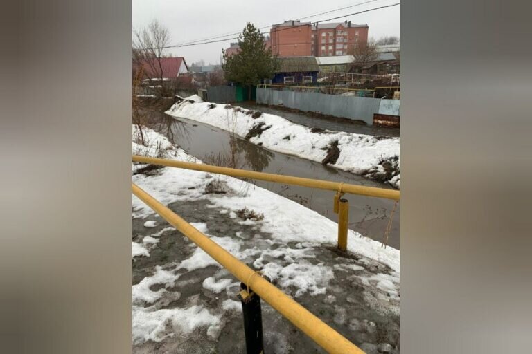    В речке Суходол Бузулука наблюдается резкий подъем талых вод Андрей Севостьянов