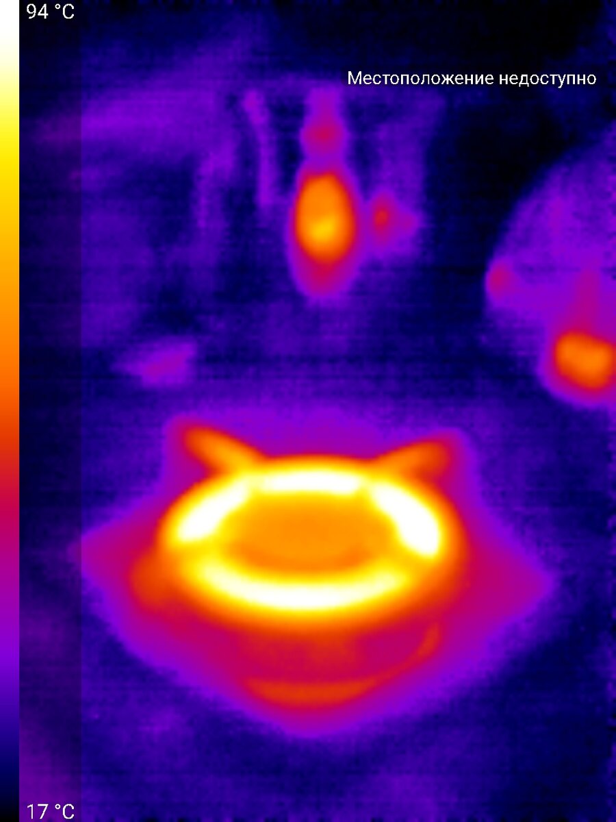 Картинка с Seek Thermal Compact + Samsung NOTE 9