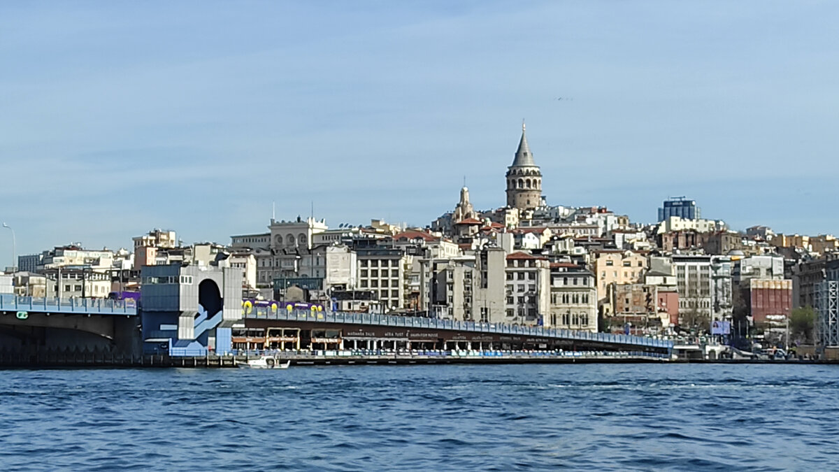 Вид с пристани Эминёню на Галатский мост и Галатскую башню. Фото: Кирилл Полиенко/Polienko: путешествуем вдвоём