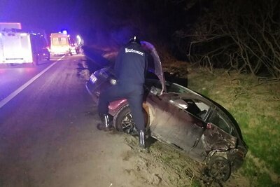    ДТП на 136-м км автодороги М-5 «Урал» в округе Луховицы © Пресс-служба ГКУ МО «Мособлпожспас»