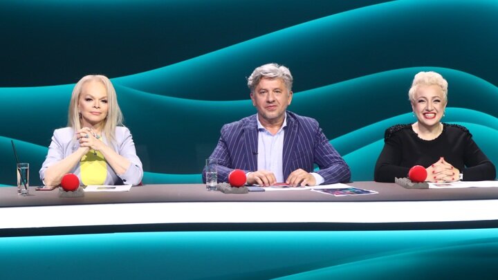 Лариса Долина, Януш Юзефович и Теона Контридзе в жюри «Большого мюзикла»