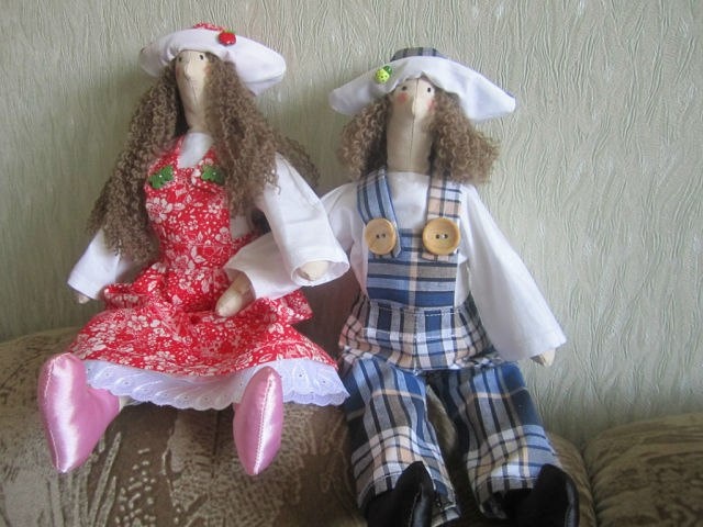 Мои ну почти первые Тильдочки.