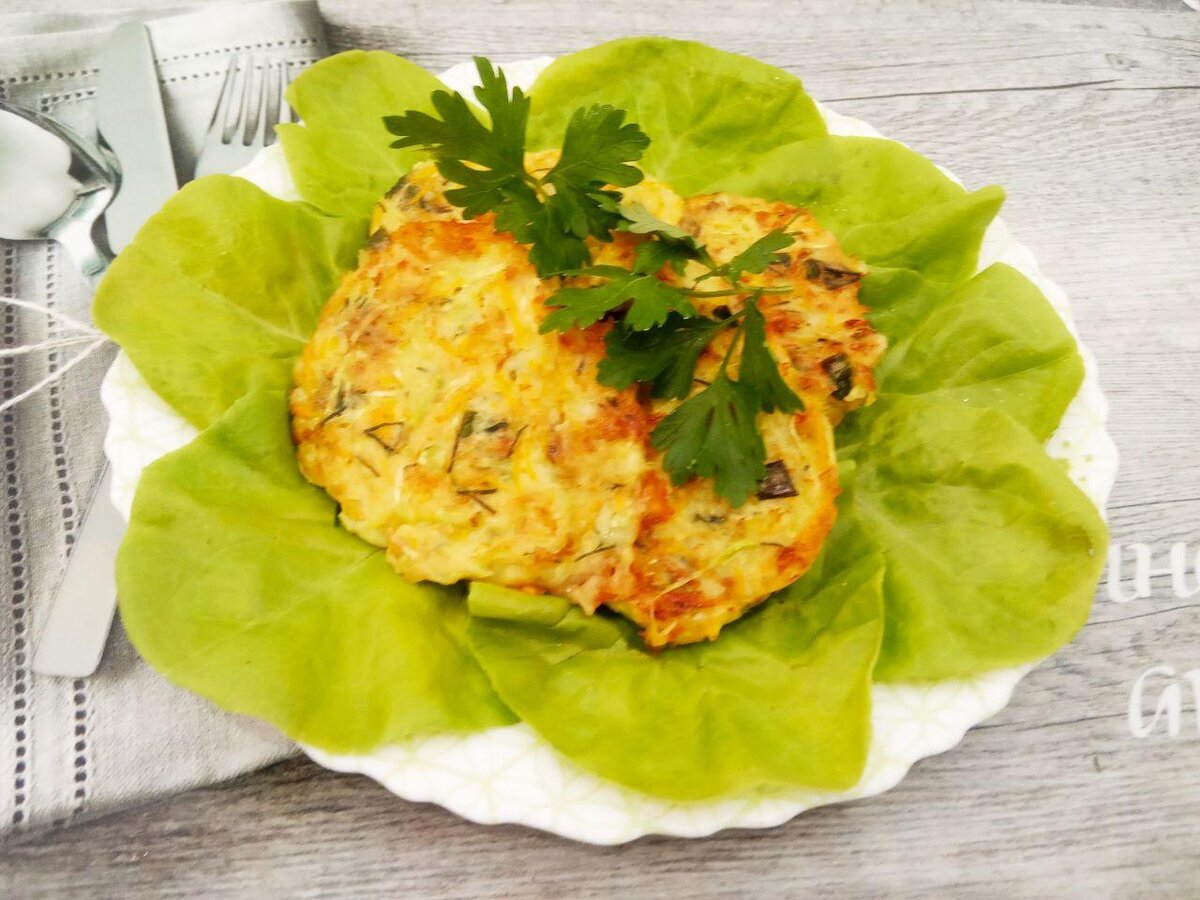 Оладьи из кабачков, моркови и сыра