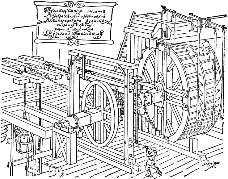 Рудоподъемная машина Фролова. Работала, и очень успешно