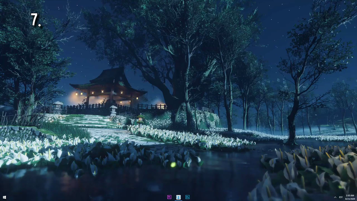 Пример обоев из библиотеки Walpaper engine