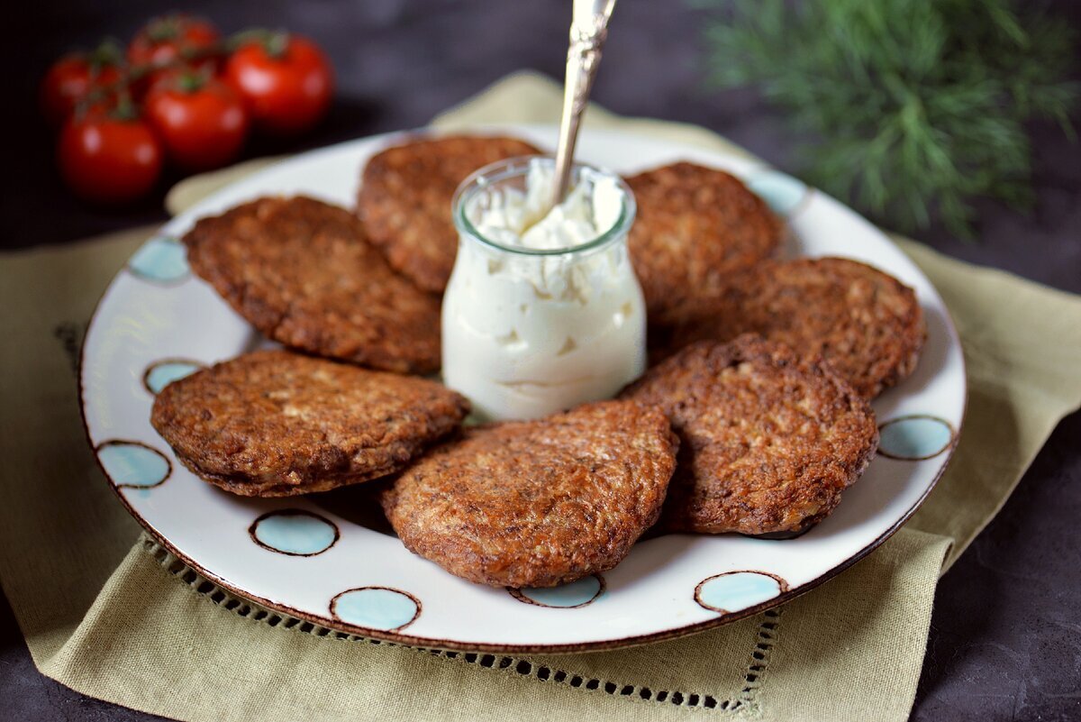 Печёночные оладьи из куриной печени