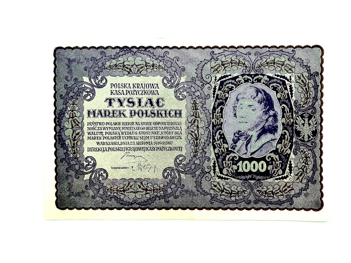 1000 польских марок 1919 г. — из моей коллекции.