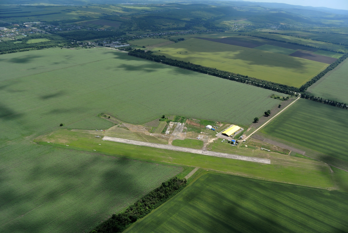 Аэродром Адагум с воздуха