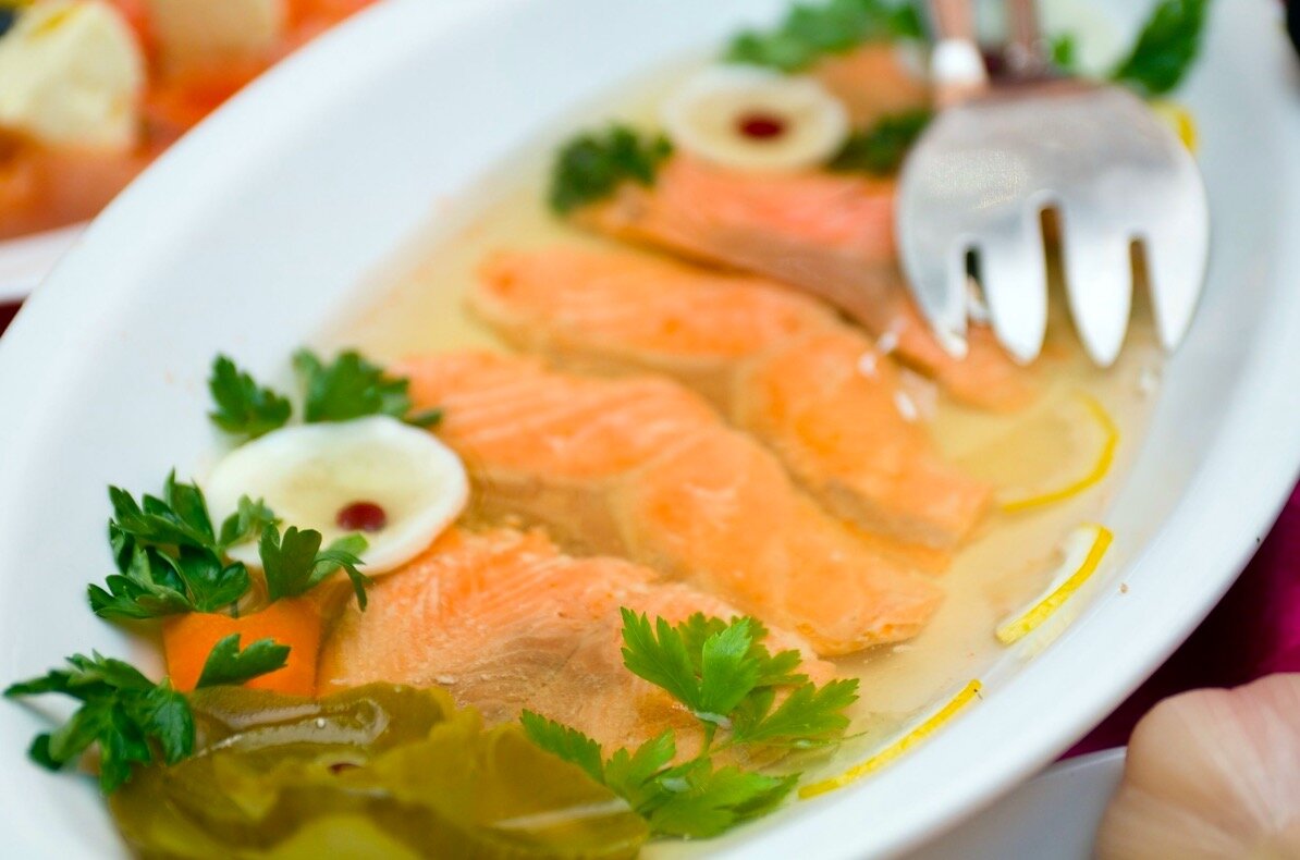 Заливное из красной рыбы - простой и вкусный рецепт из красной рыбы | Сахалинский икорный дом