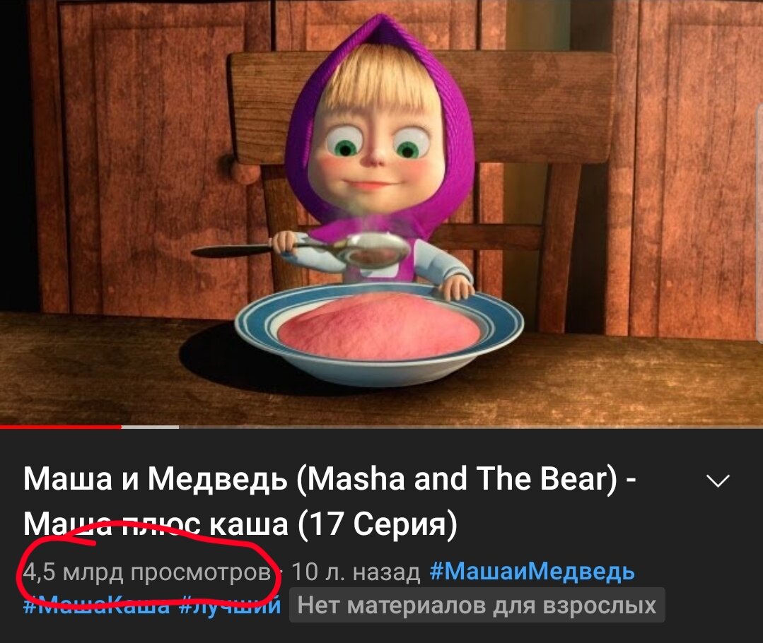 Маша плюс каша рекорд