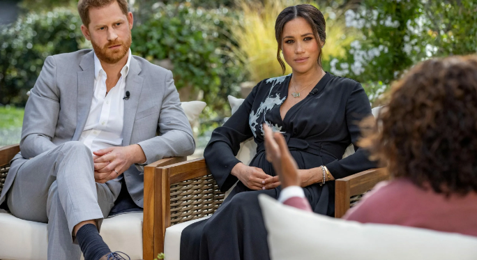 Меган и принц Гарри дают интервью Опре.Фото из сети интернет