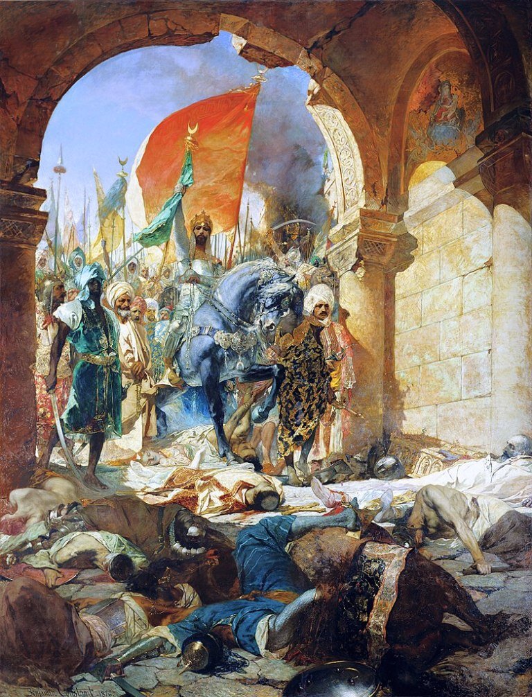 Картина Жан-Жозефа Констана "Вступление Мехмеда II в Константинополь", 1876 год 