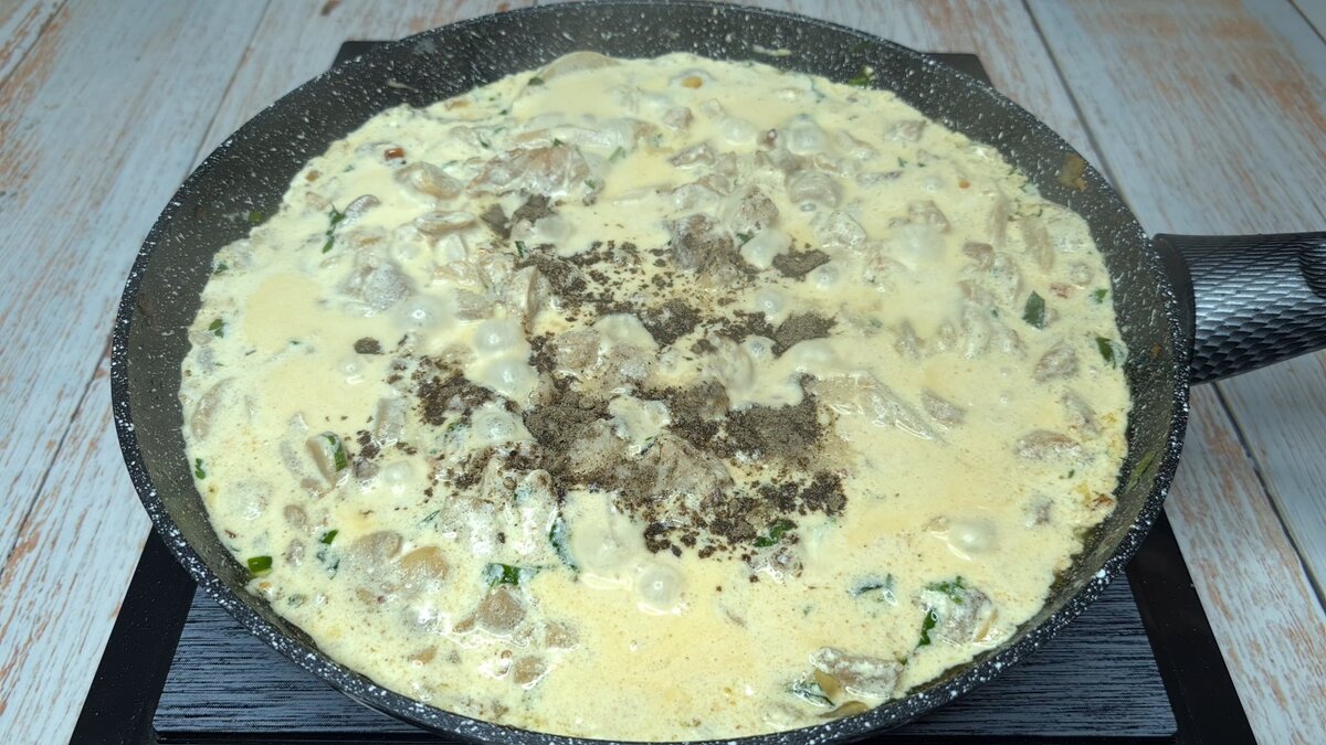 ЖУЛЬЕН С ГРИБАМИ НА СКОВОРОДЕ ВКУСНО... - YouTube