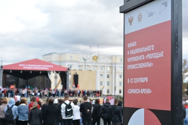    Подготовка к открытию финала на Советской площади в Саранске пресс-служба правительства Мордовии