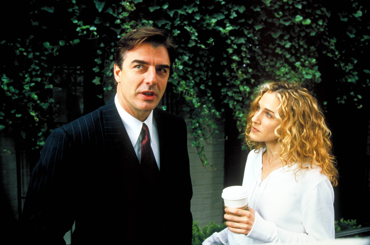 Кард из сериала "Секс и город" (Кэрри встречает Мр. Бига возле церкви)